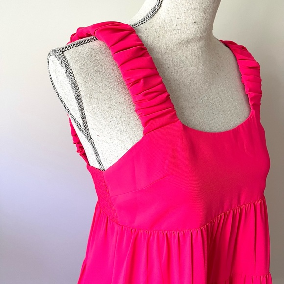 Amanda Uprichard Nicolia Dress in Begonia - Picture 3 of 4